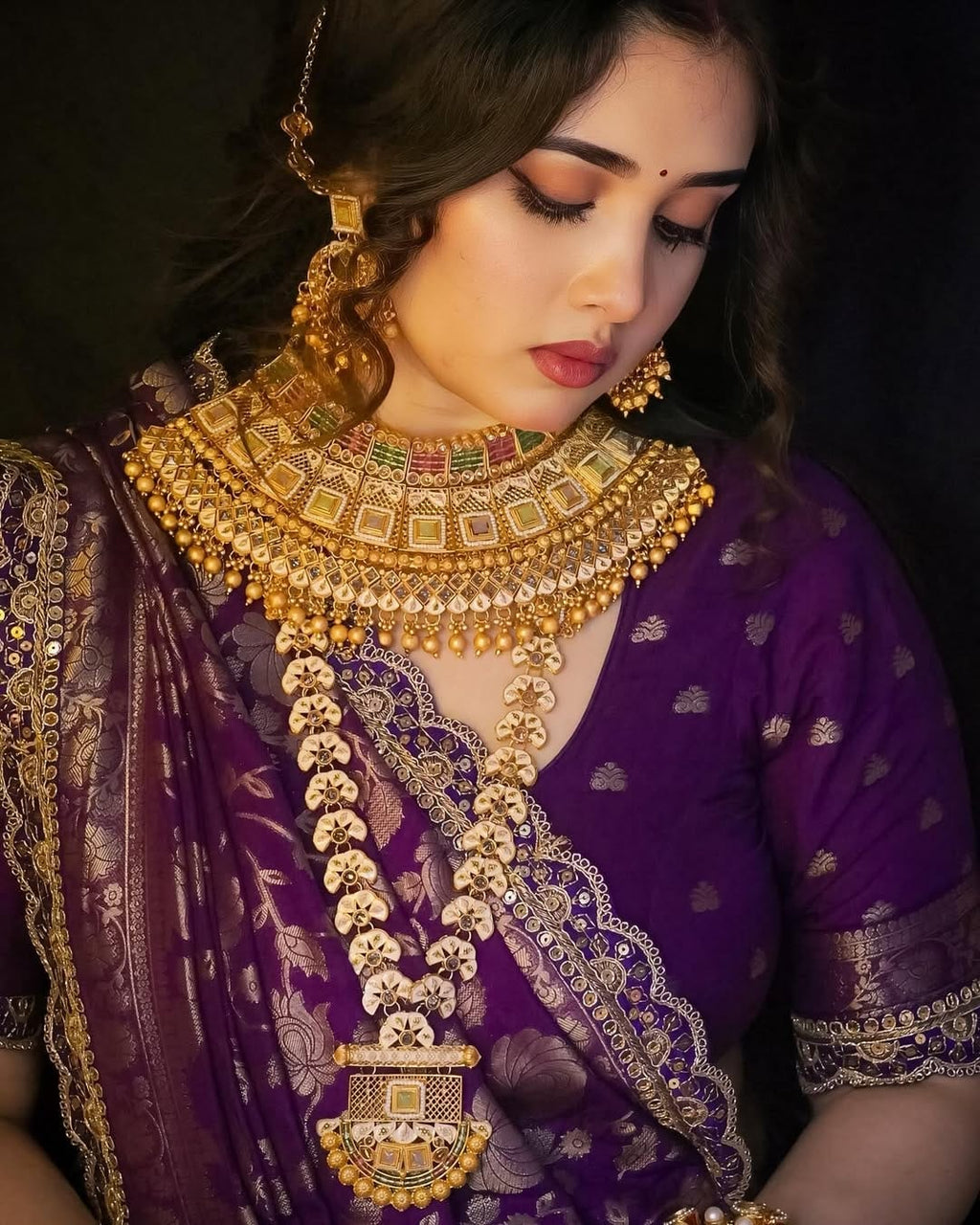 Wedding Attire pure khaddi georgette designer saree