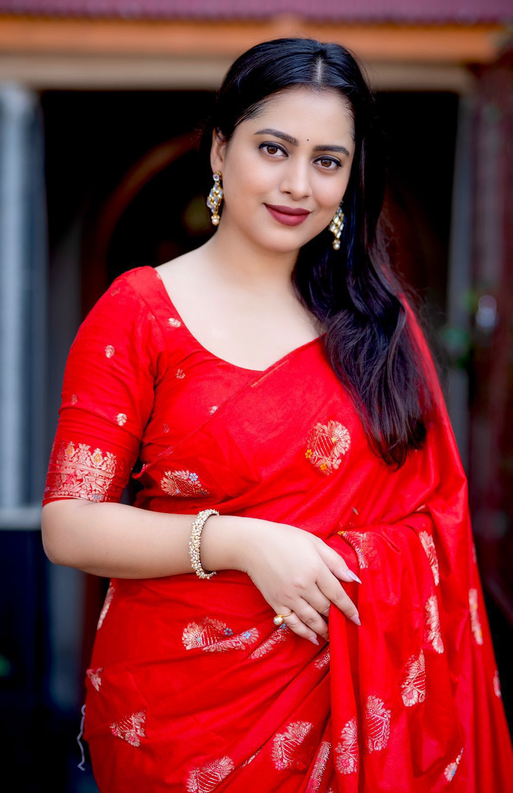 Pure georgette banarasi saree