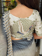 TISSUE SAREE MULTI COLOR