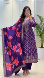 Beautiful Banarasi Silk Suit