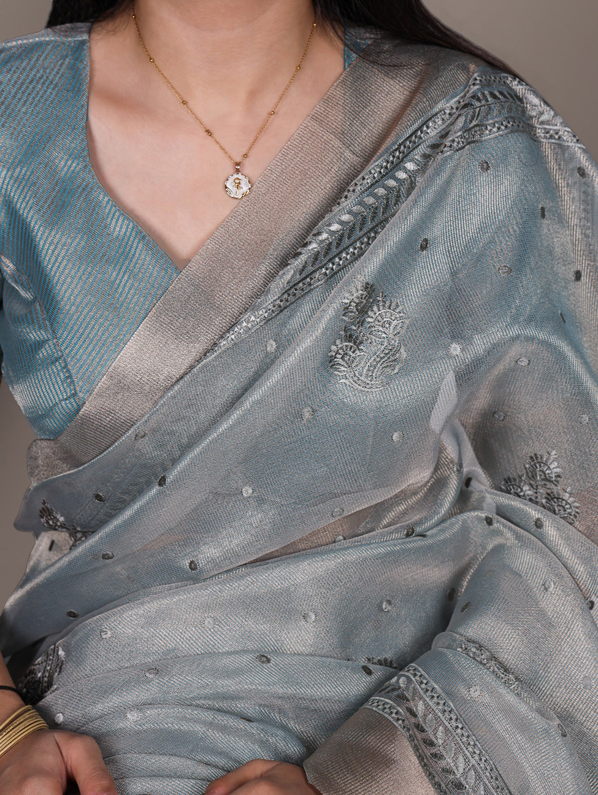 Poly Shimmer Saree
