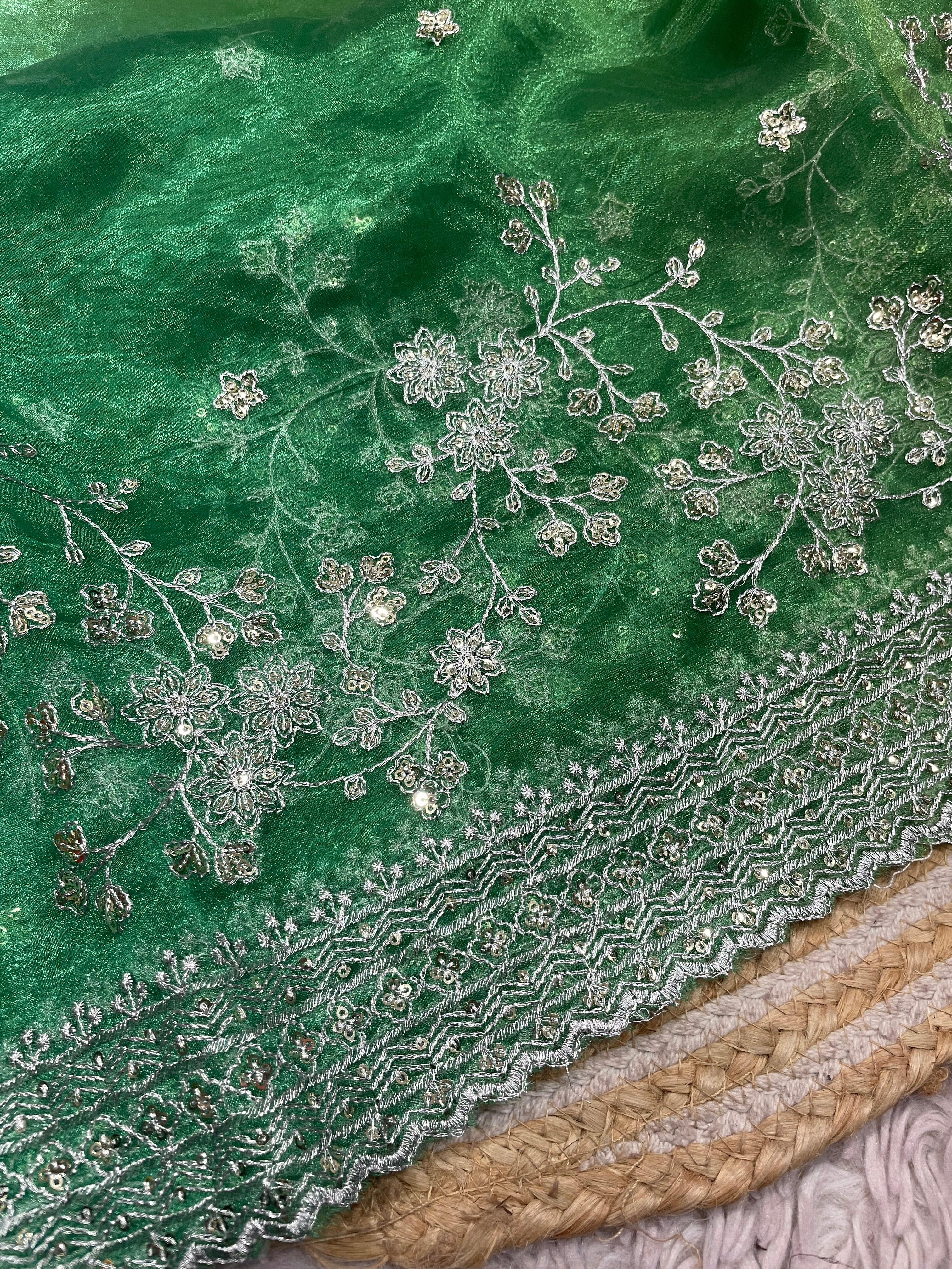 ORGANZA SILK DIGITAL PRINT SAREE