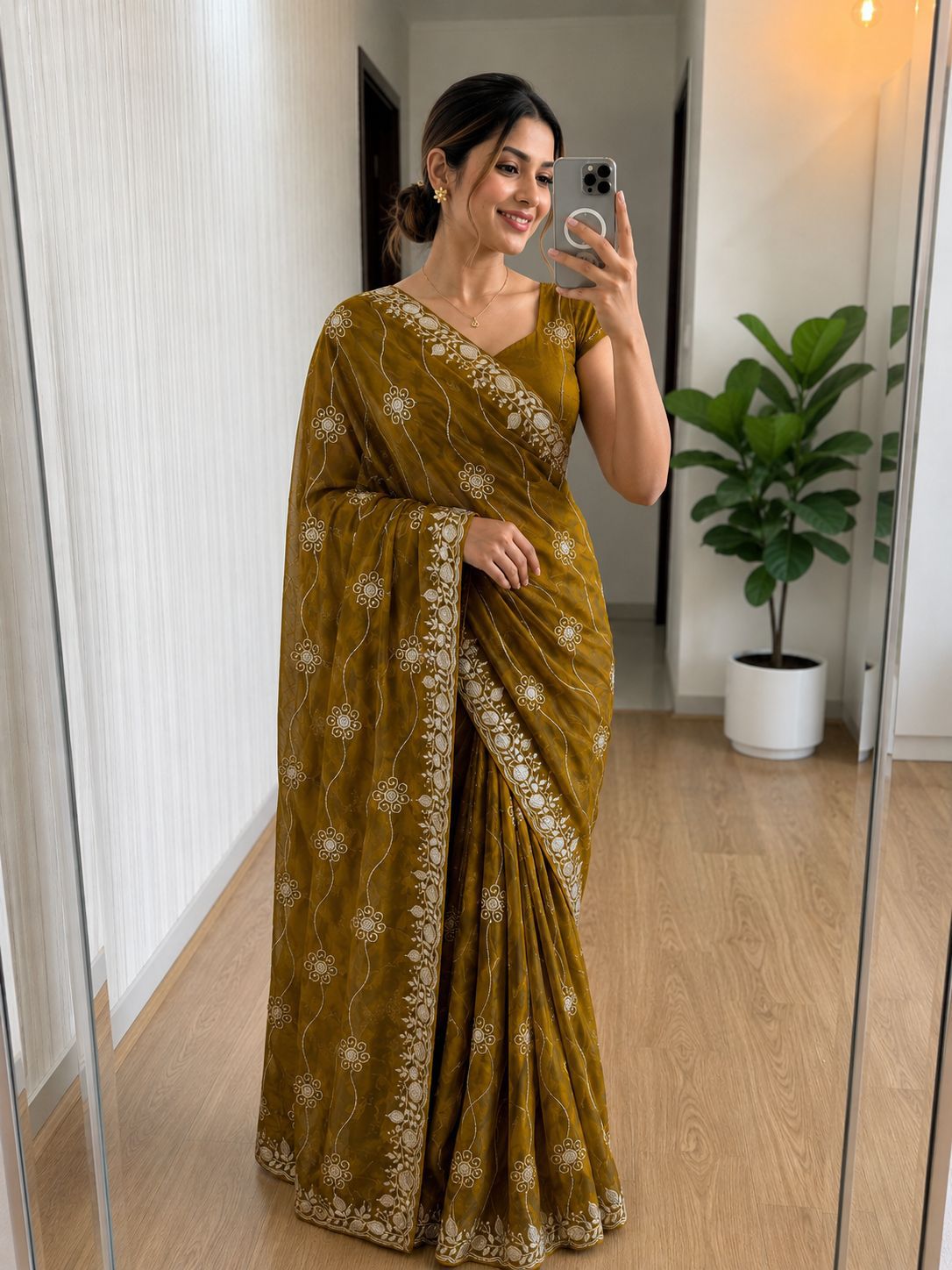 Fancy Space Silk Saree