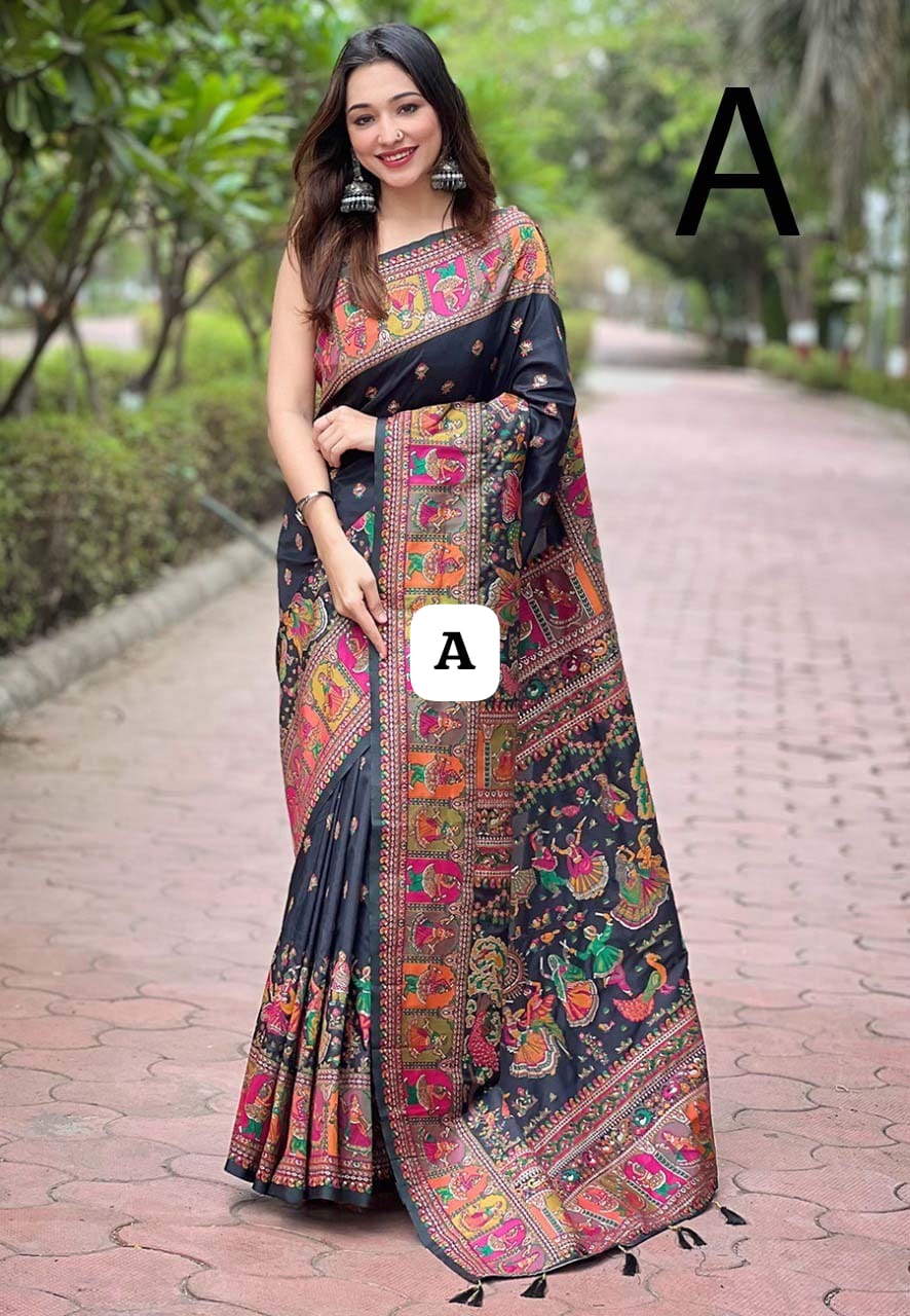 Special Makarsankranti Black Saree Collection