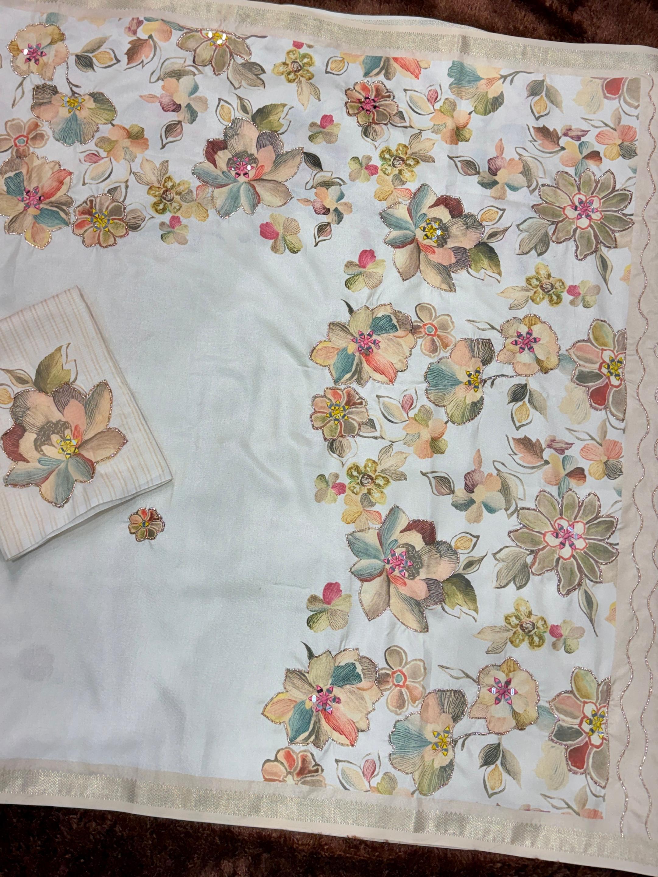 Kusum Tusser Cotton Saree