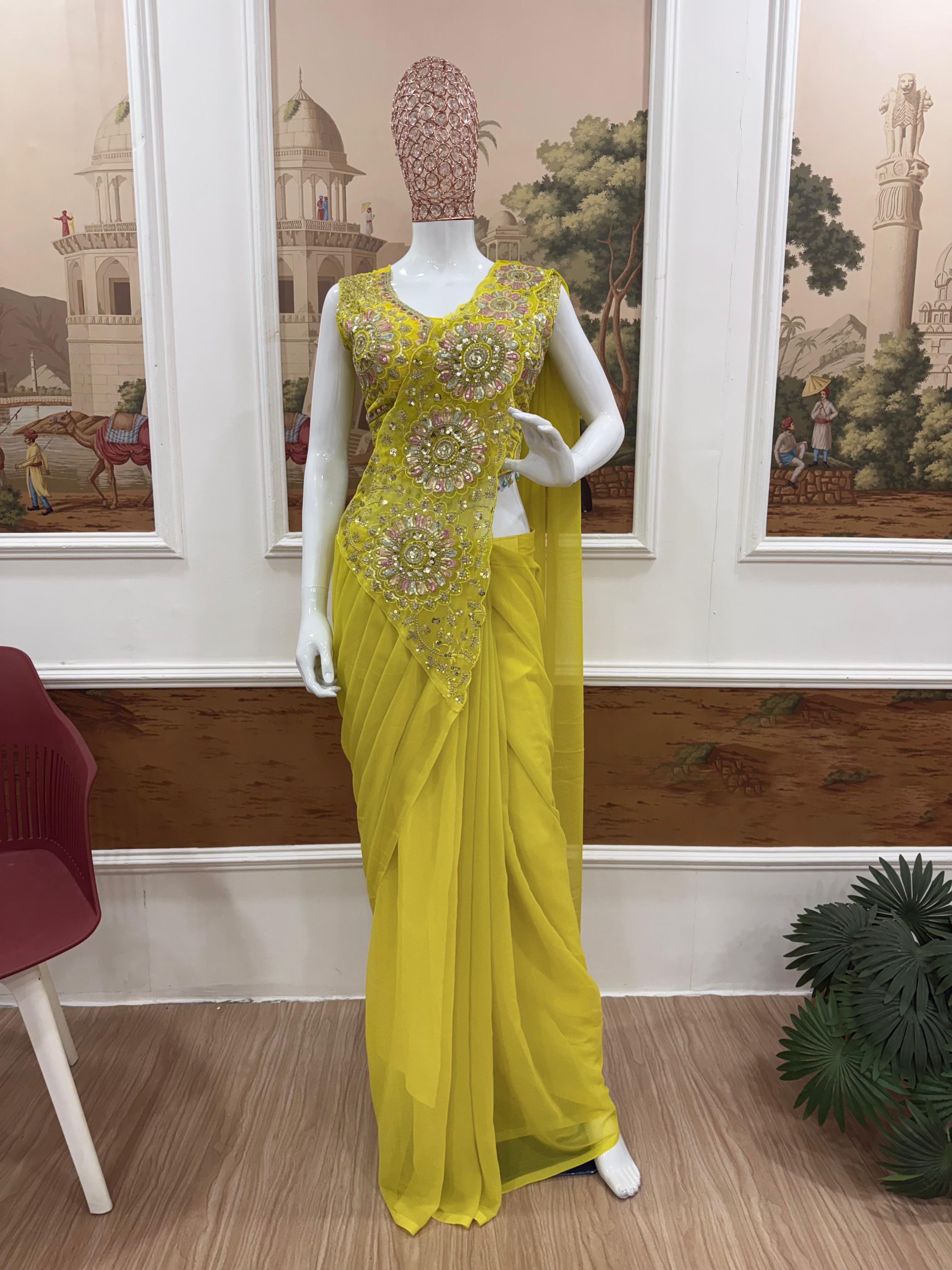 SUPERHIT TRENDING READY TO WEAR SAREE
