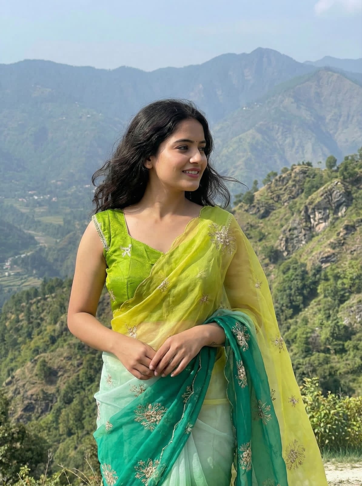 Teby Peding 2d Color Saree