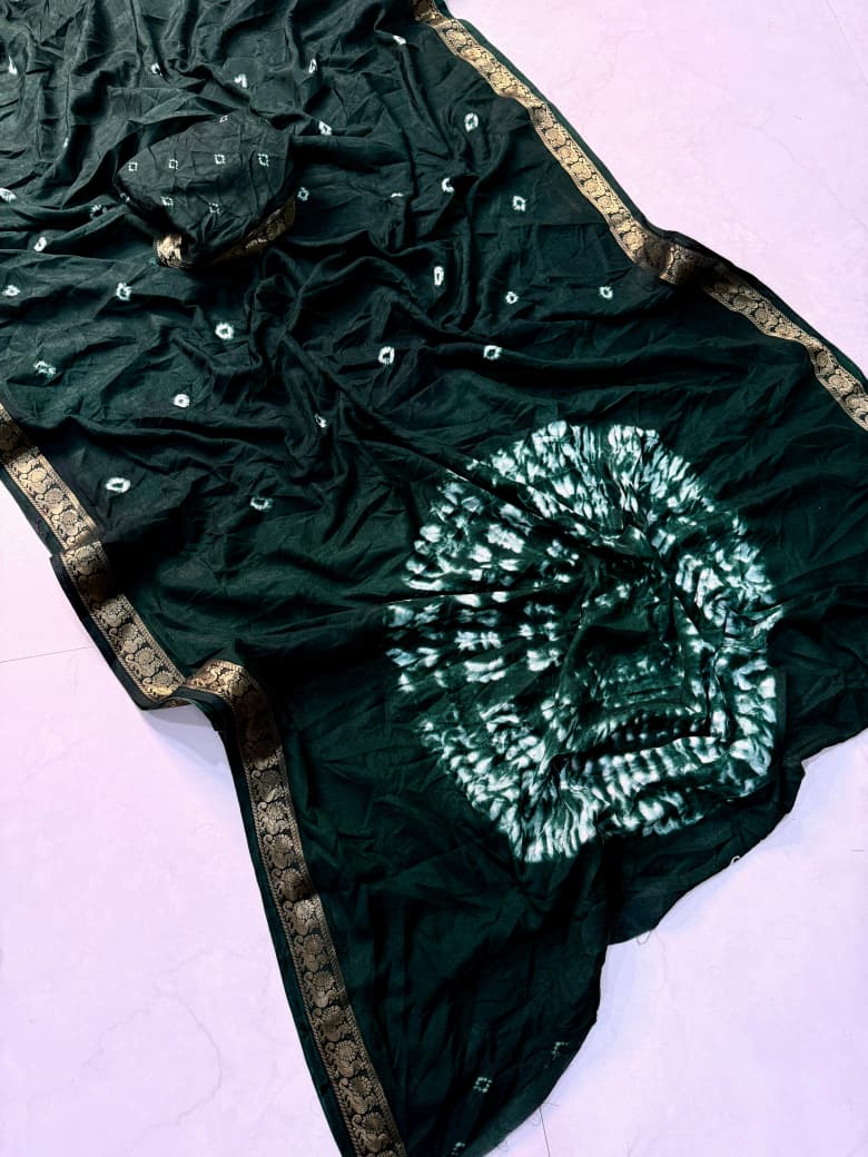 COTTON SOFT PREMIUM BANDHEJ SAREE