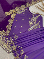 PURE ROMAN SHIMMER SILK SUIT