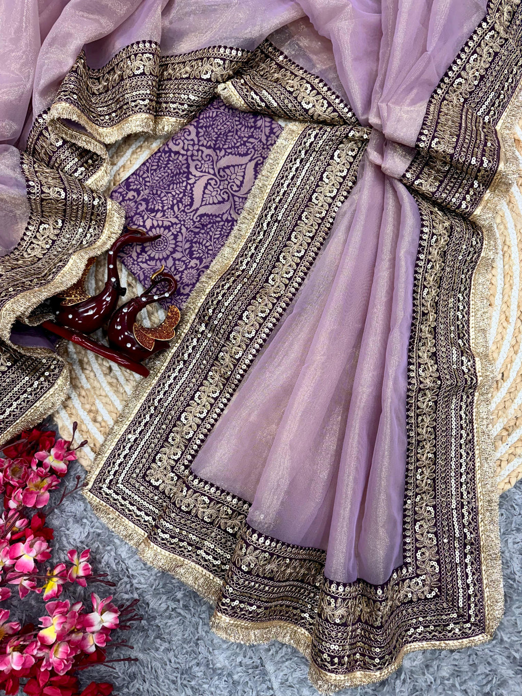 Soft Twill Net Saree