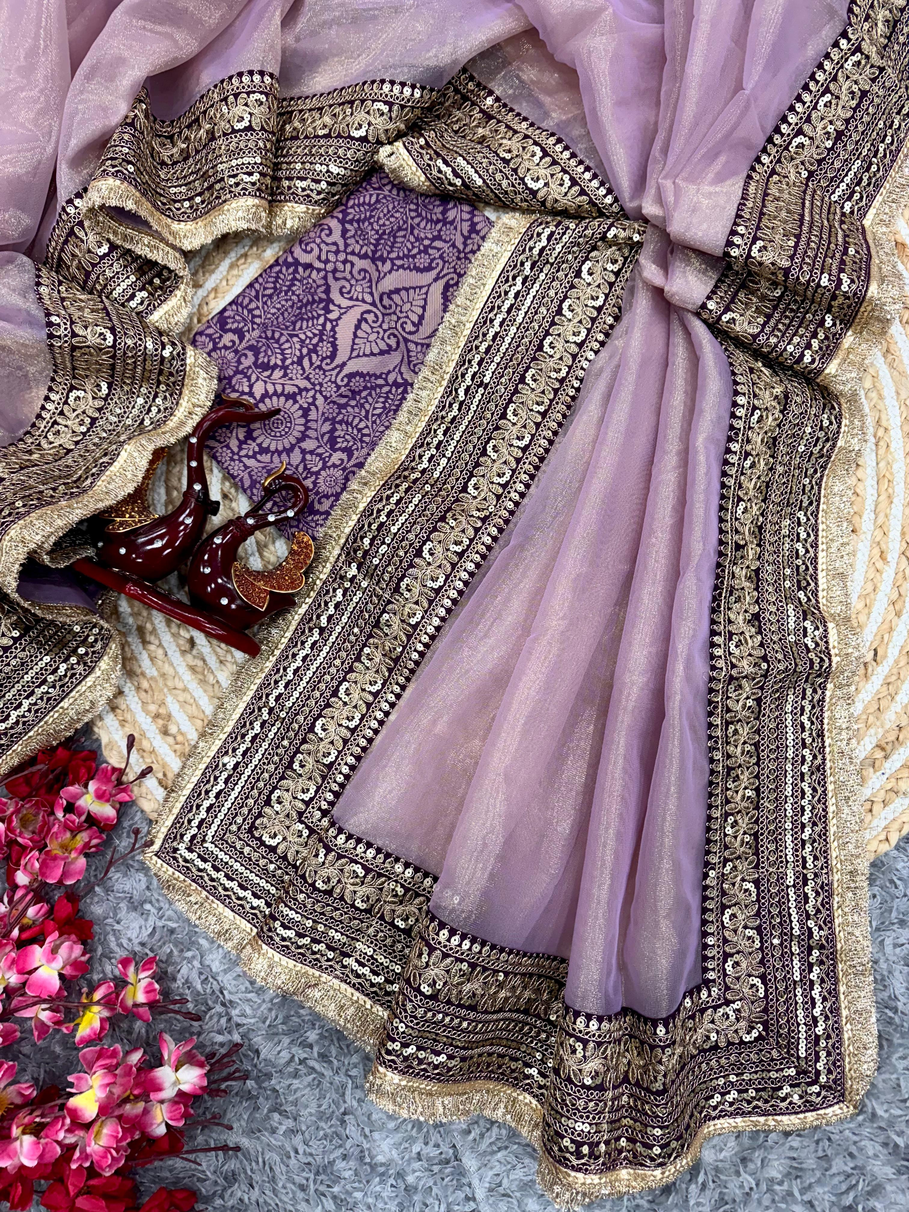 Soft Twill Net Saree