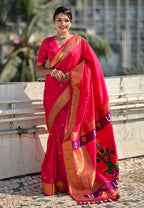 FLORAL MOTIFS PAITHANI SAREE