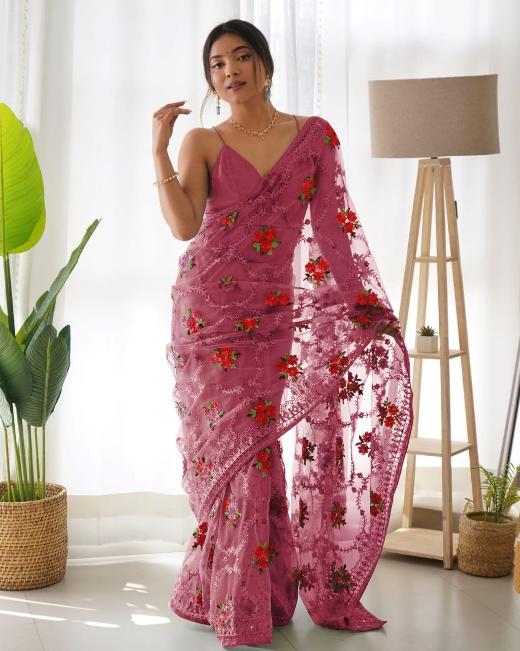 Heavy Butterfly Net Most Demanding Saree