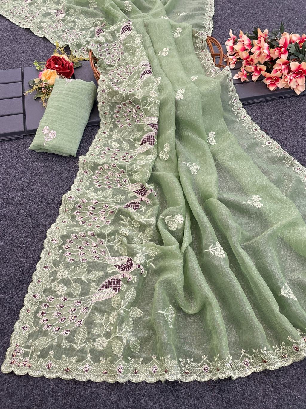 Heavy Soft Crunchy Silk Saree