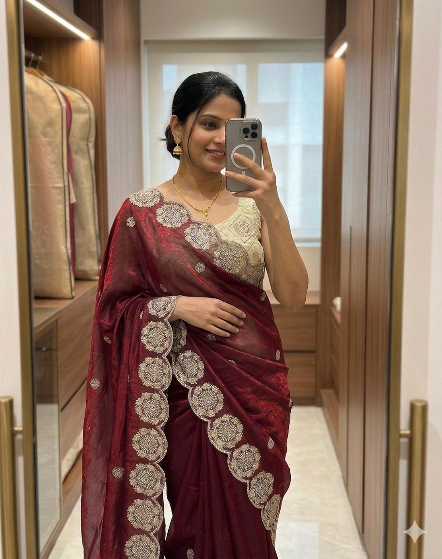 Space Silk Saree