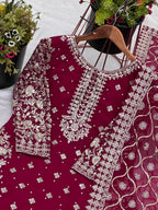Party Wear Look Top-Plazzo