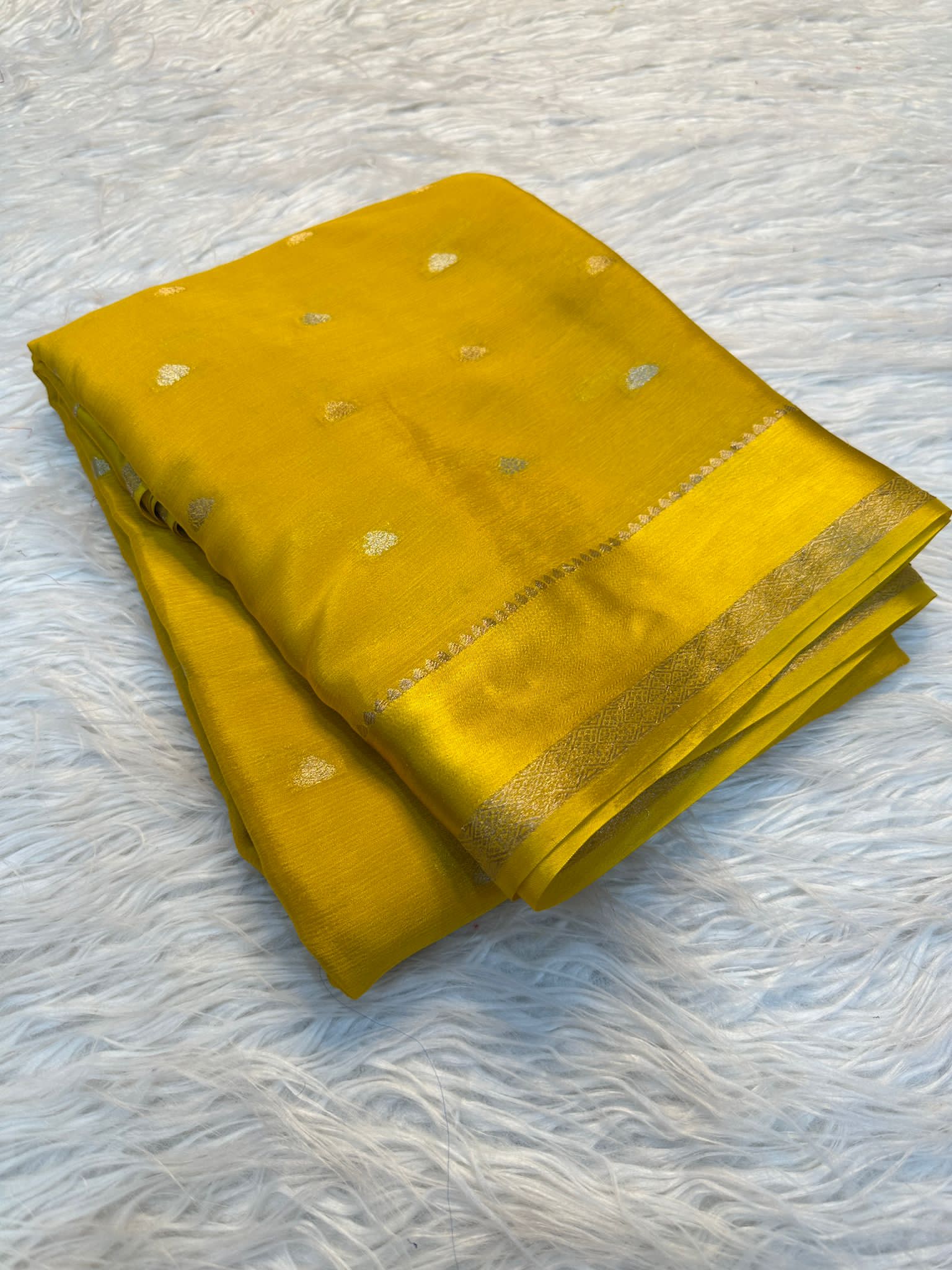 PURE VISCOSE GOLD SAREE