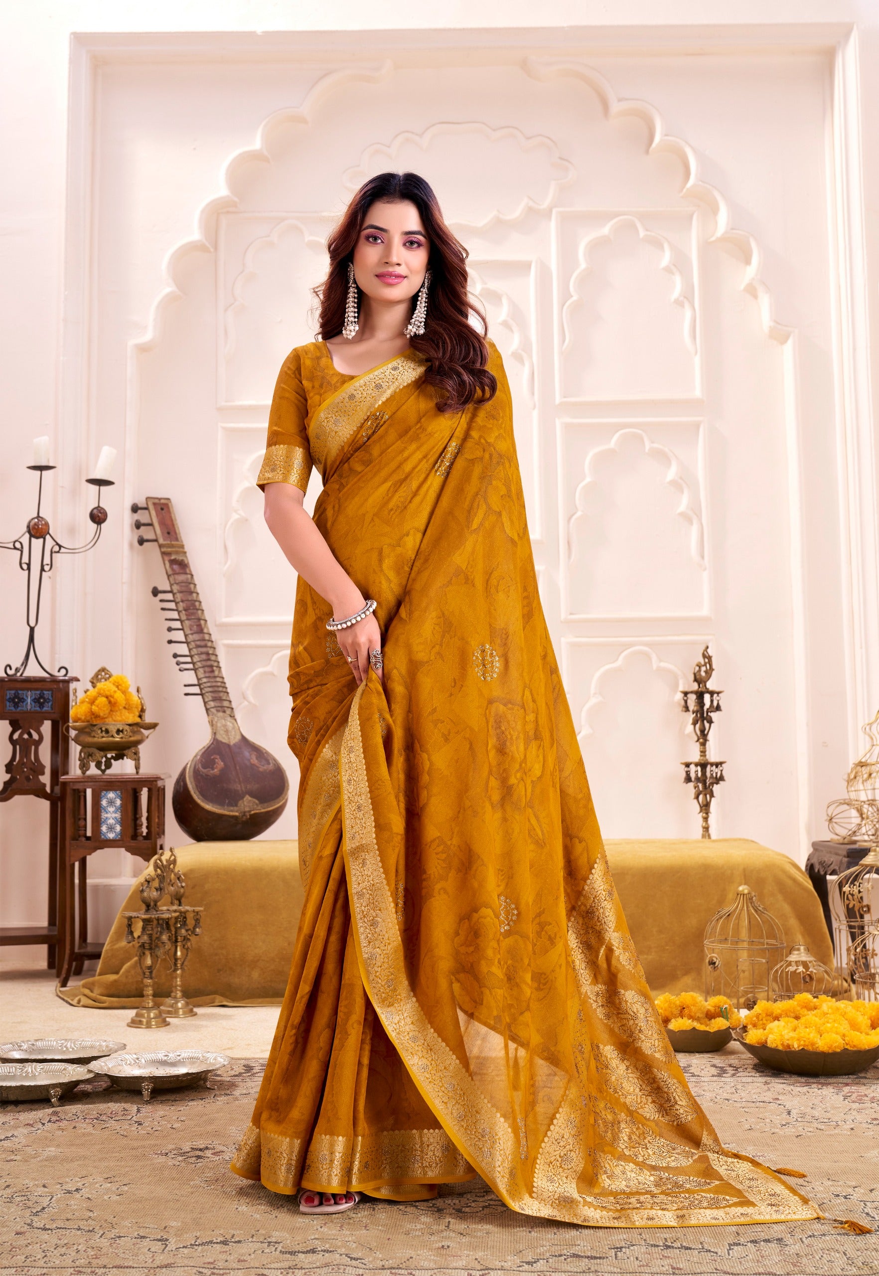 SUPERHIT JEQUARD PALLU SAREE