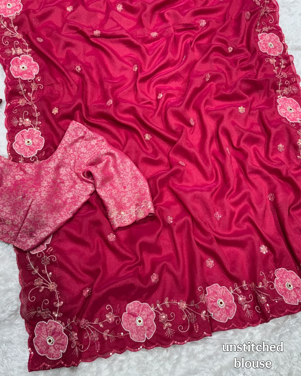 Dikshita Pure Nc Chiffon Saree