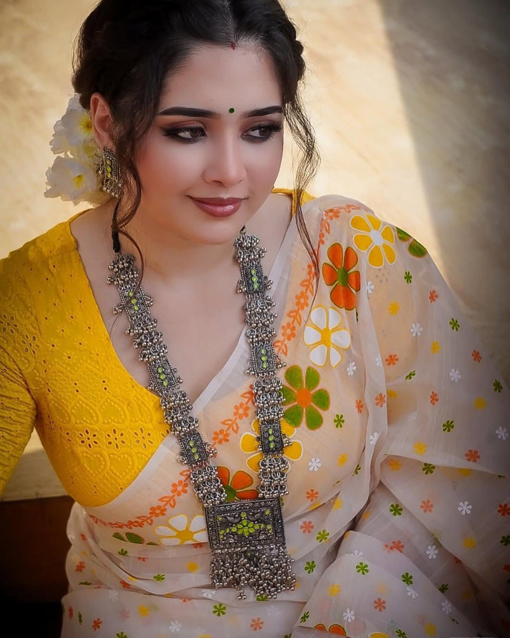 Premium Cotton Linen saree