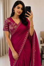 Rangoli Silk Multi Emrodairy Saree