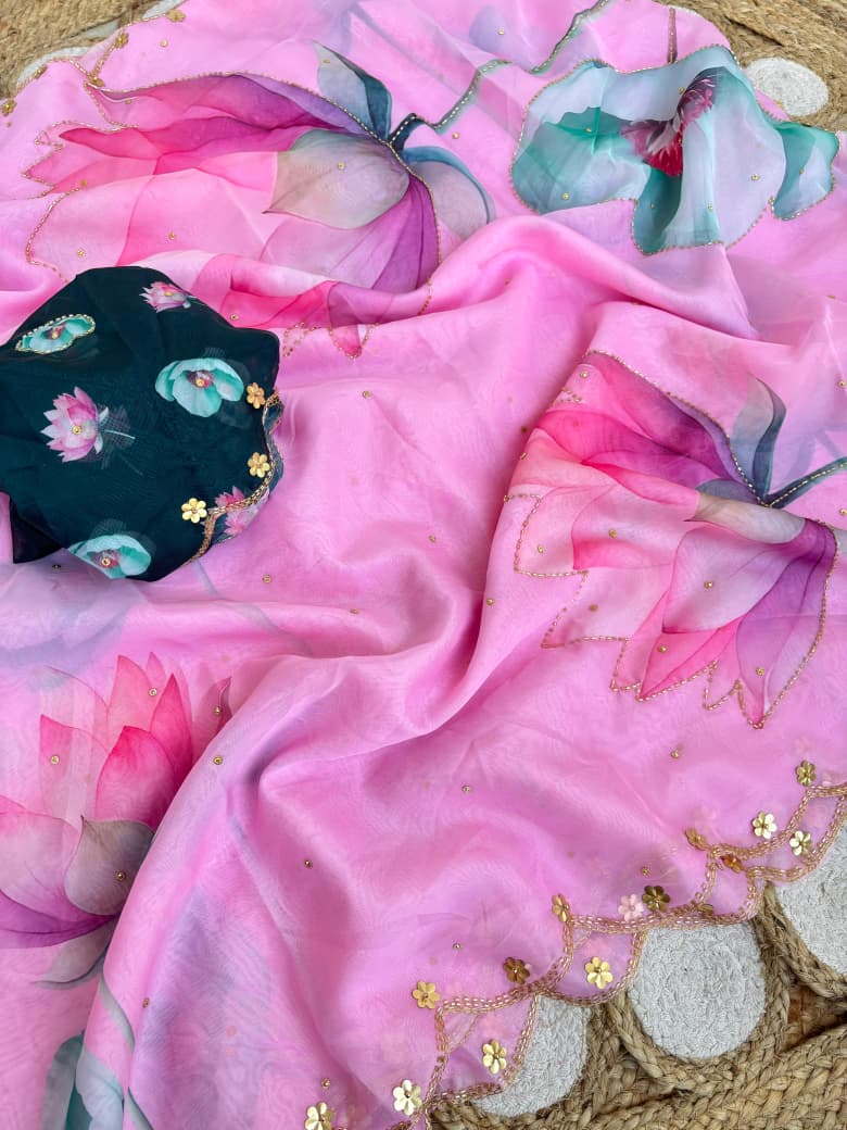 Pure Soft Teby Silk Saree