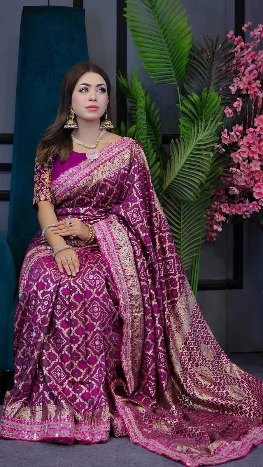 SOFT RUSSIAN BANDHEJ SAREE