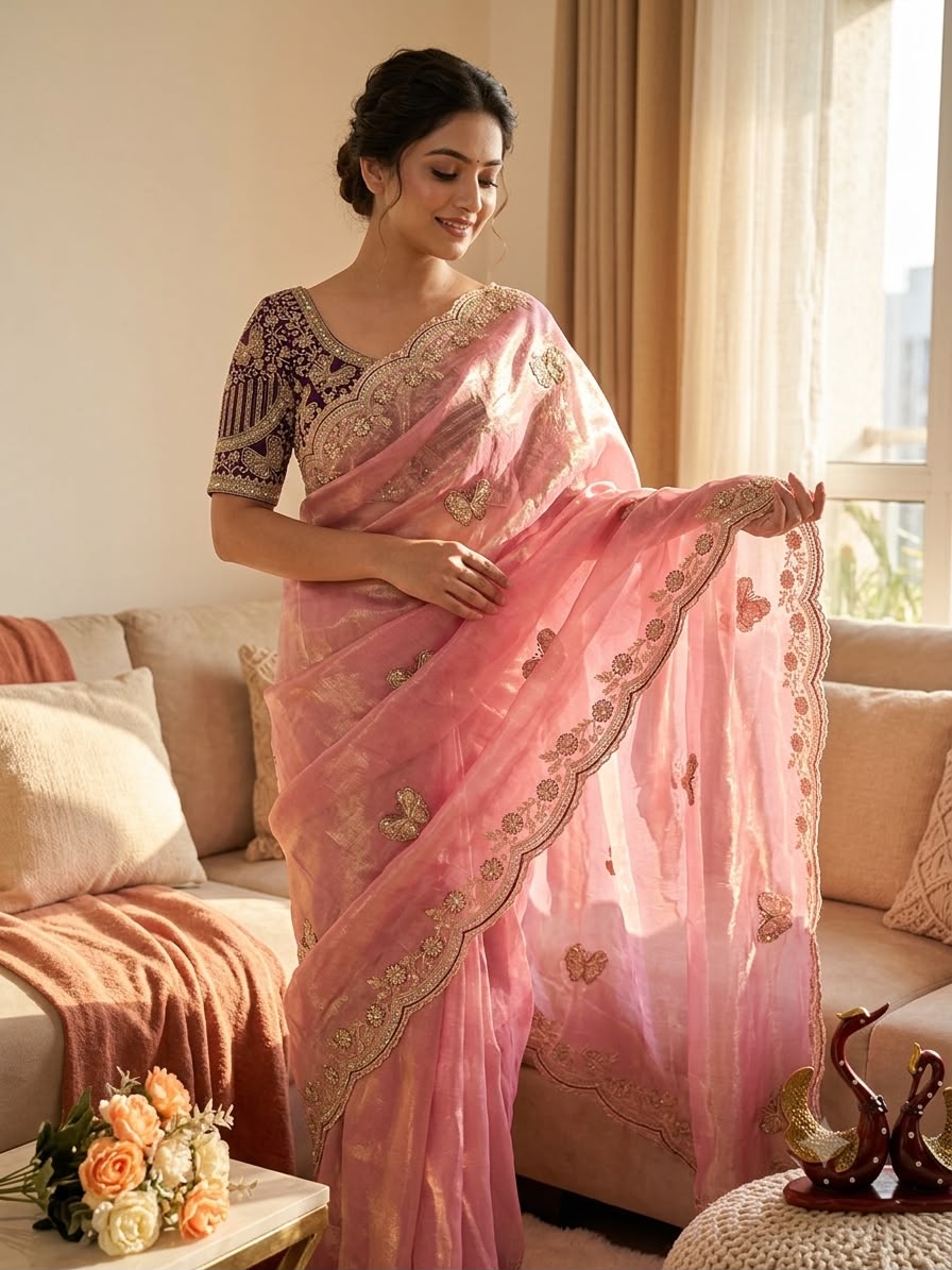Skft Frendy Satin Saree