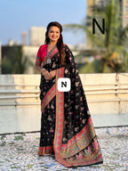 Special Makarsankranti Black Saree Collection