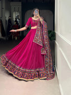 Tasar Silk Lahenga that defines your festive look