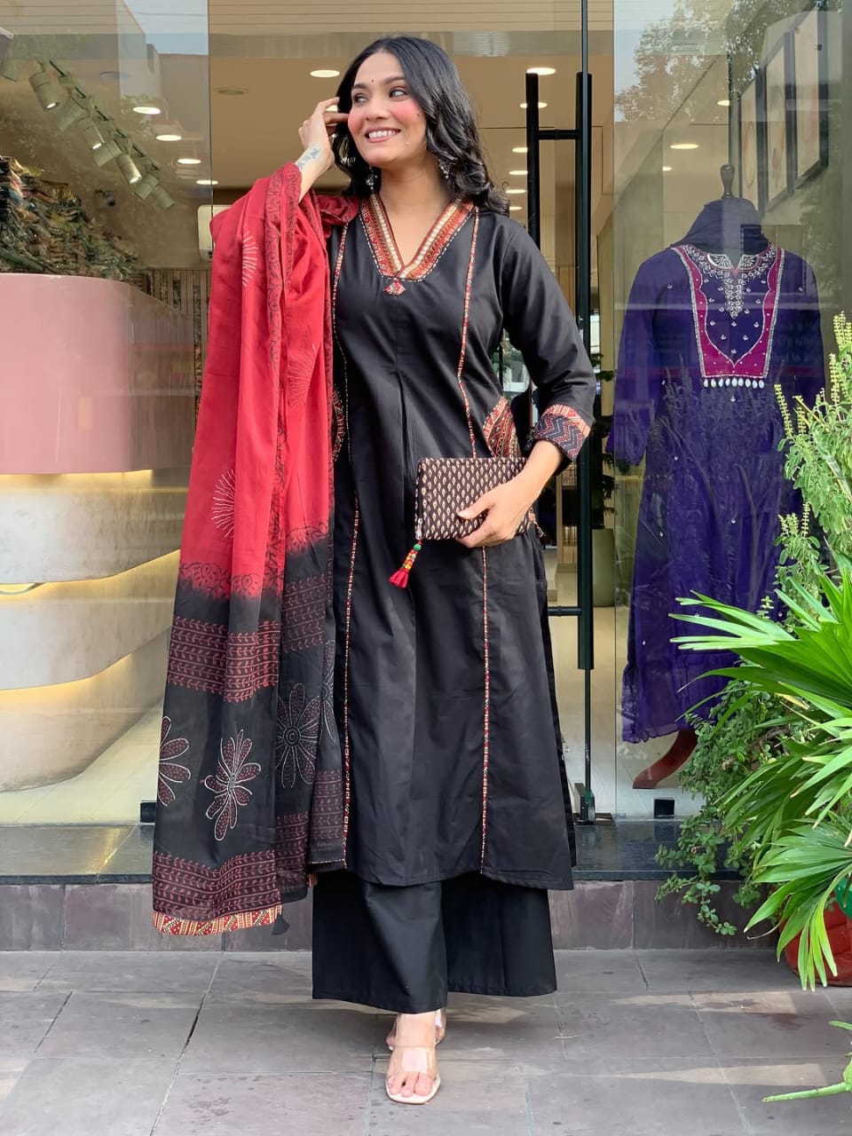 BANANA SILK KURTI PALZO