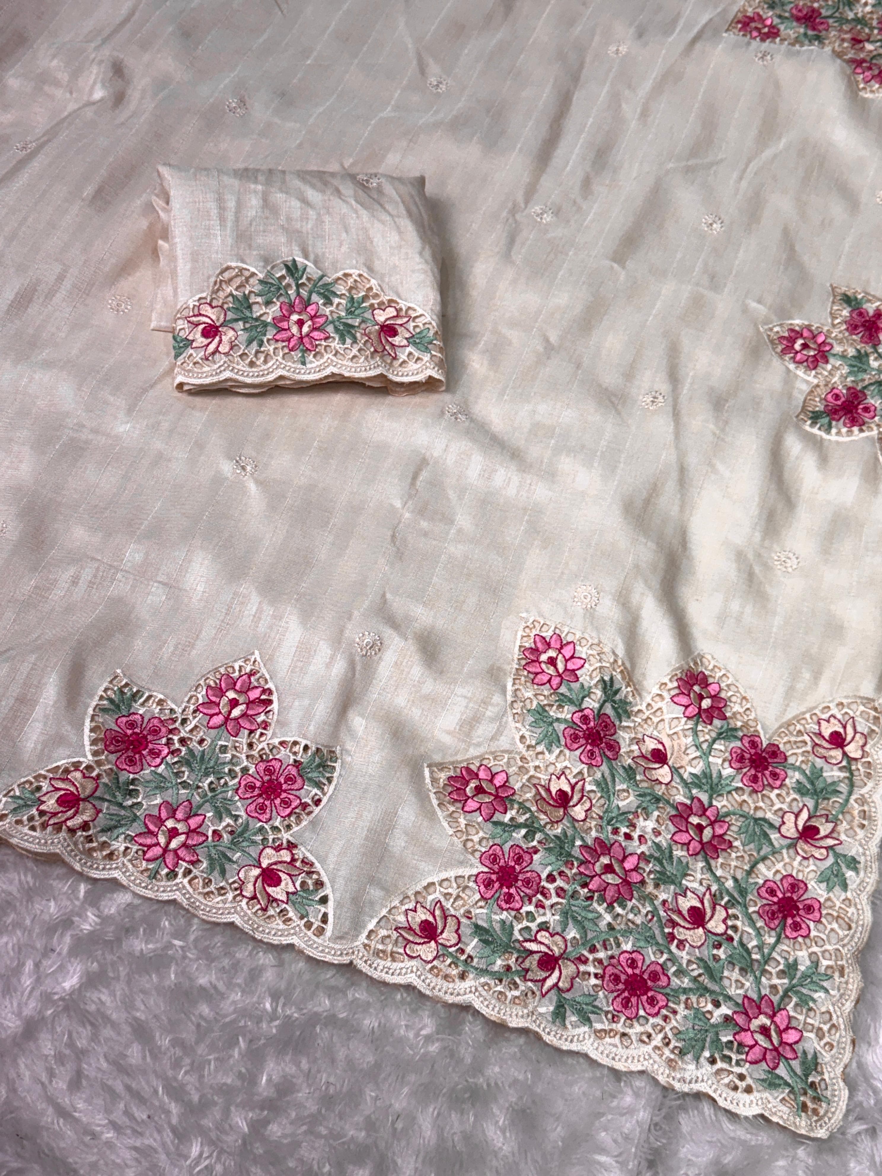 TUSSER COTTON SILK SAREE