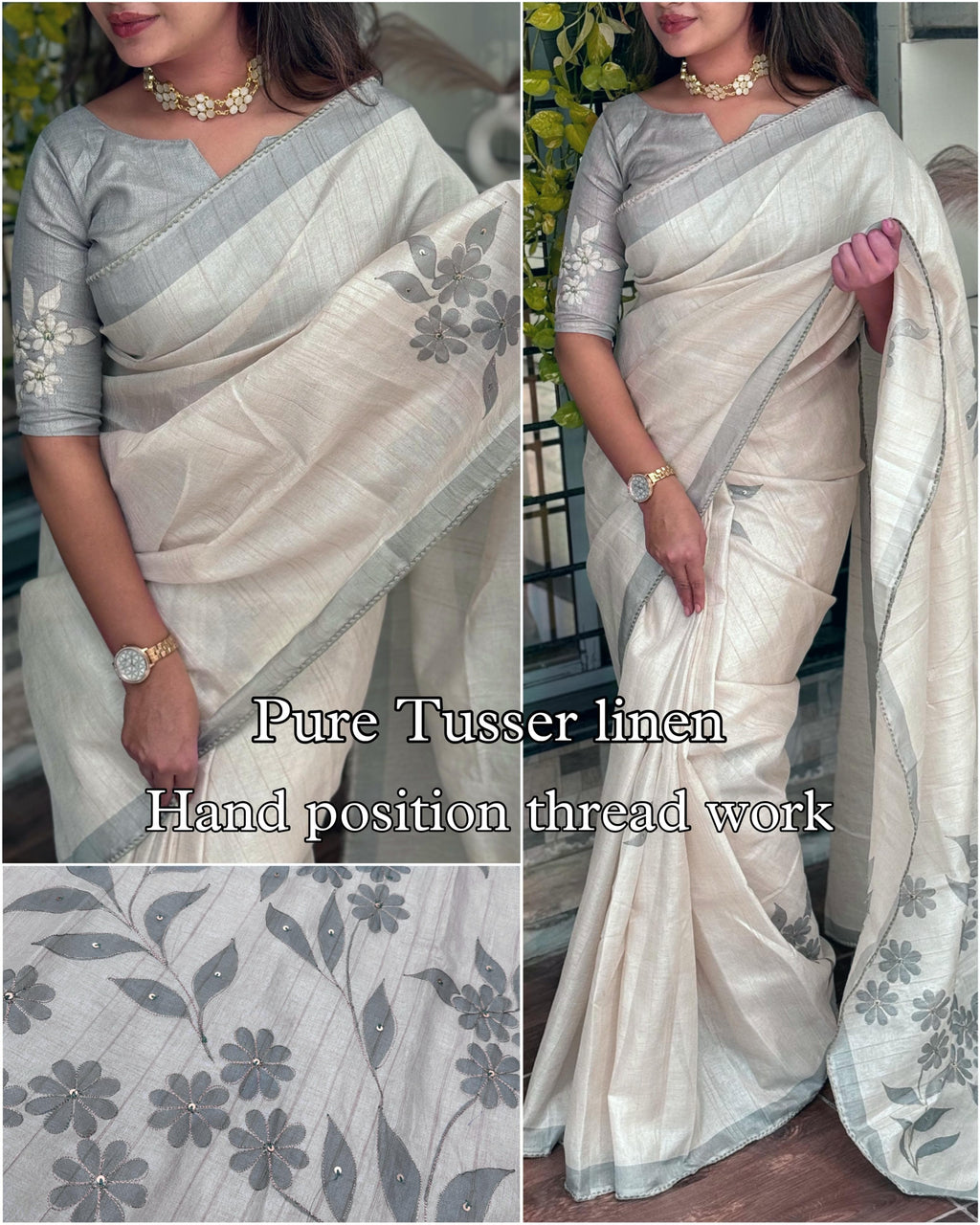 Sandhya Linen Cotton Saree