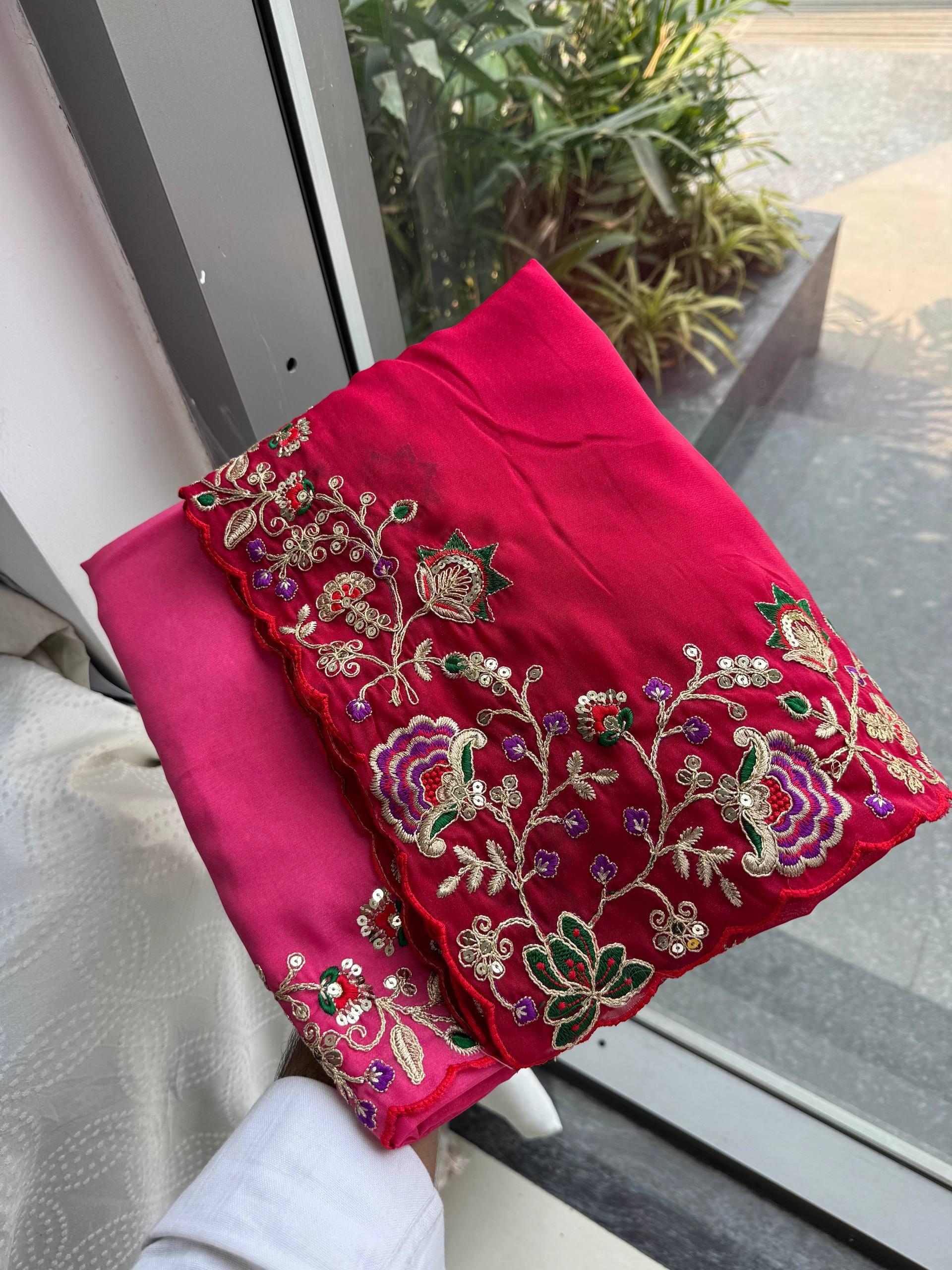 Soft Star Georgette Saree