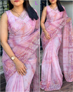 SOFT ORGANZA SAREE