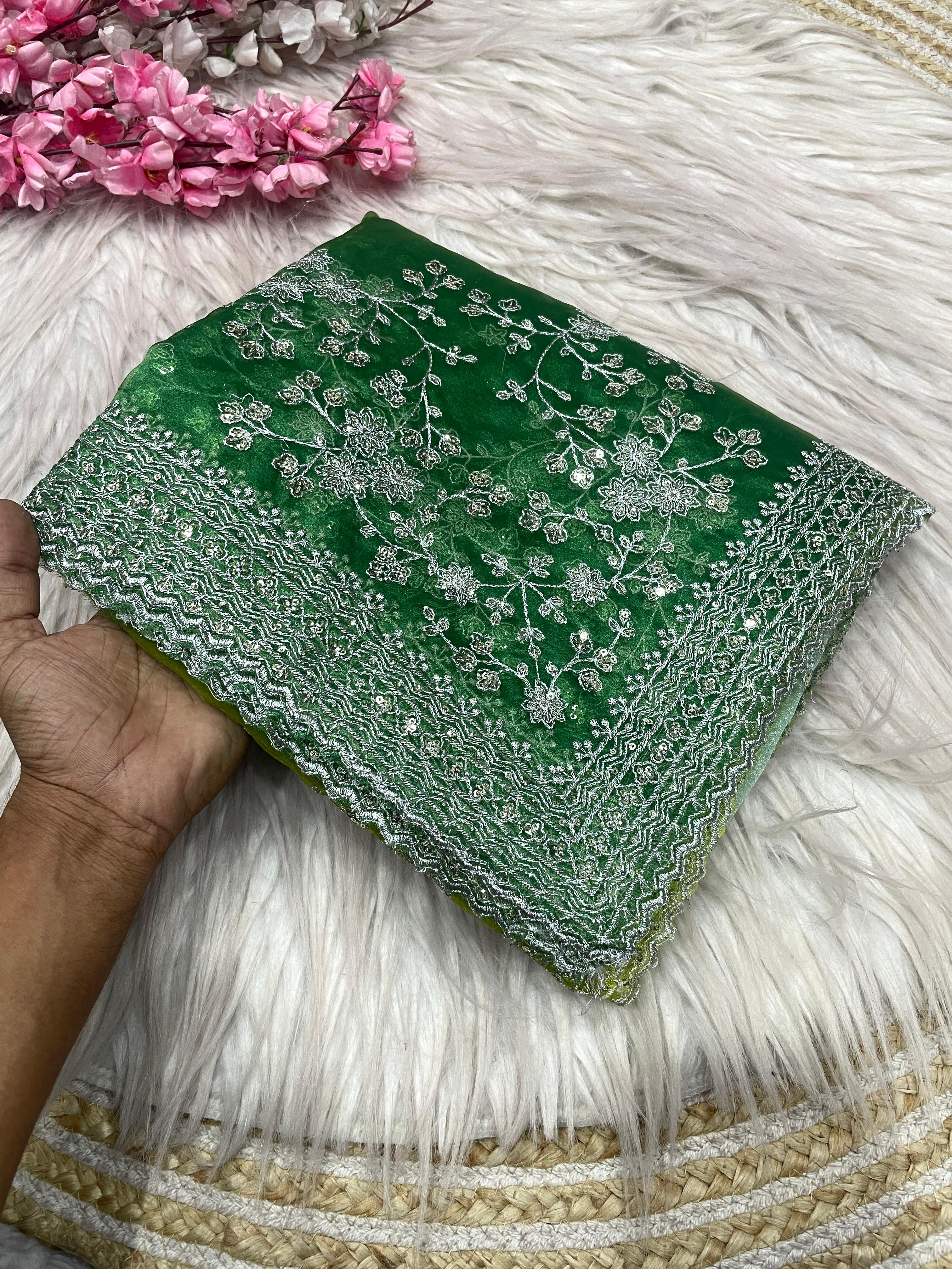 ORGANZA SILK DIGITAL PRINT SAREE