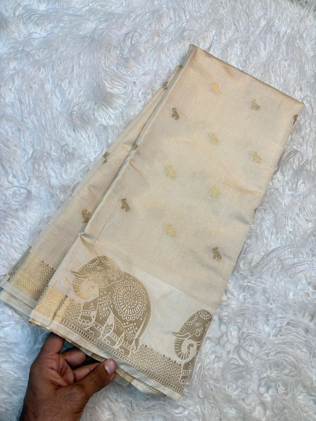 Elephant Chakra saree