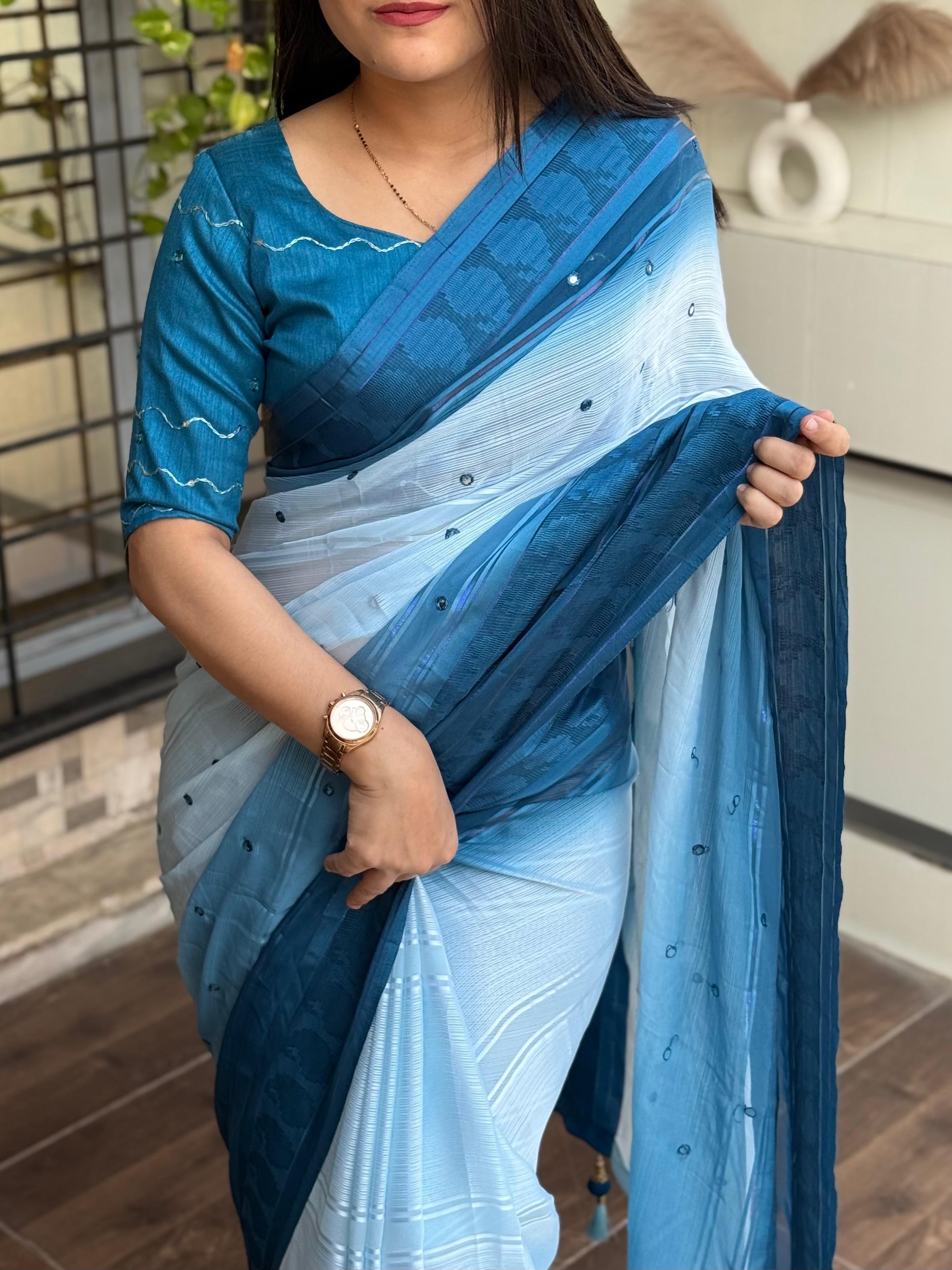 Hanaya Georgette Saree