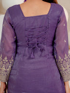 Designer Party Wear Look Top Plazzo