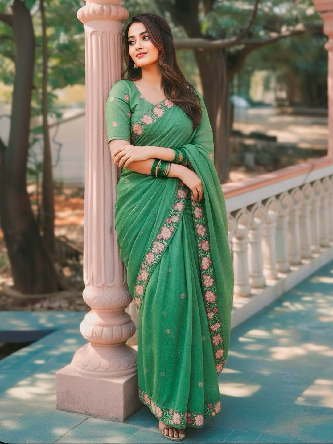 Wedding Seasons Pure Crush Saree