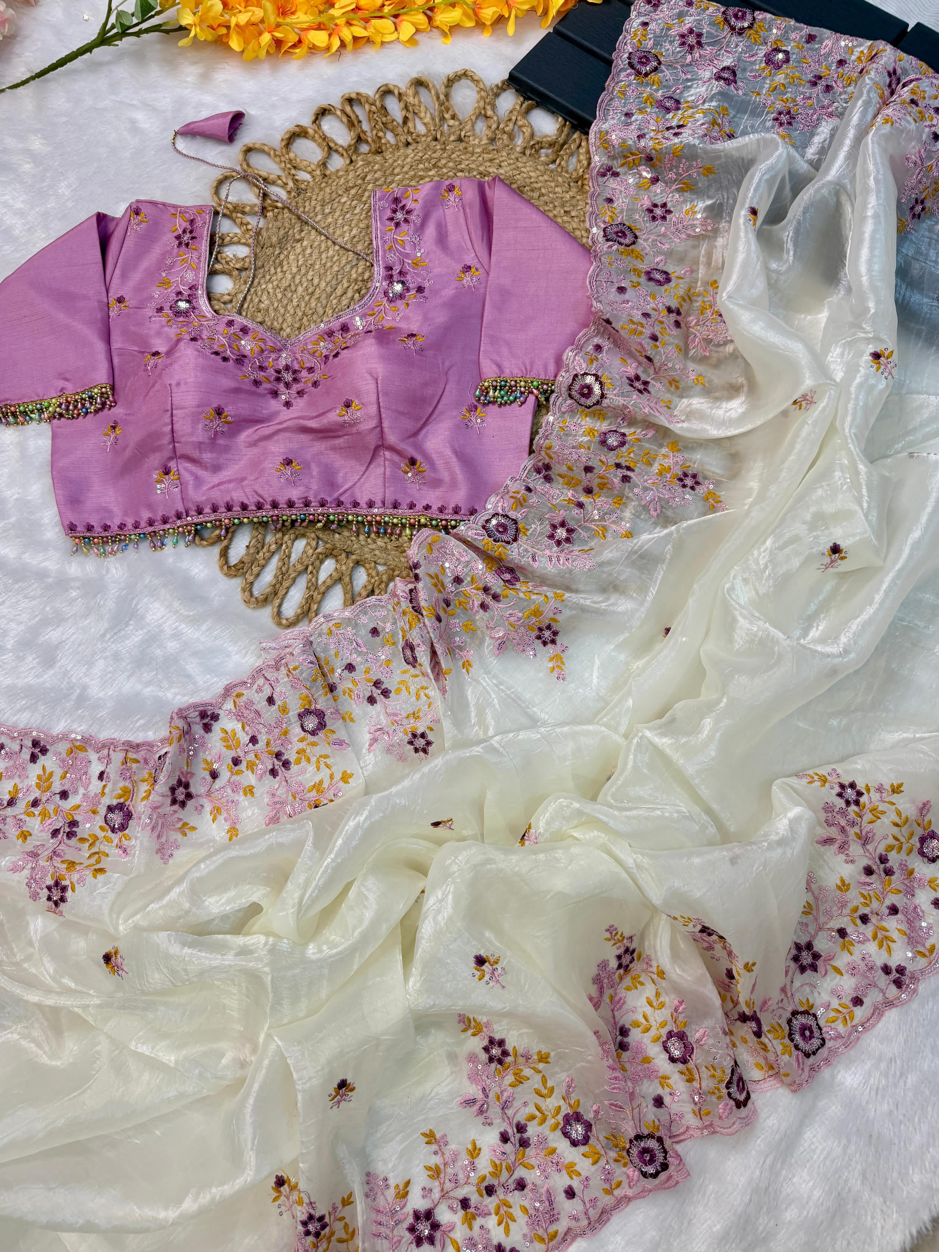 EMBRODERY SAREE