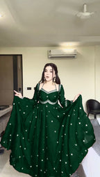 Premium Faux Georgette Lahenga