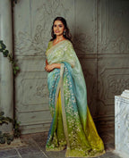 ORGANZA SILK DIGITAL PRINT SAREE