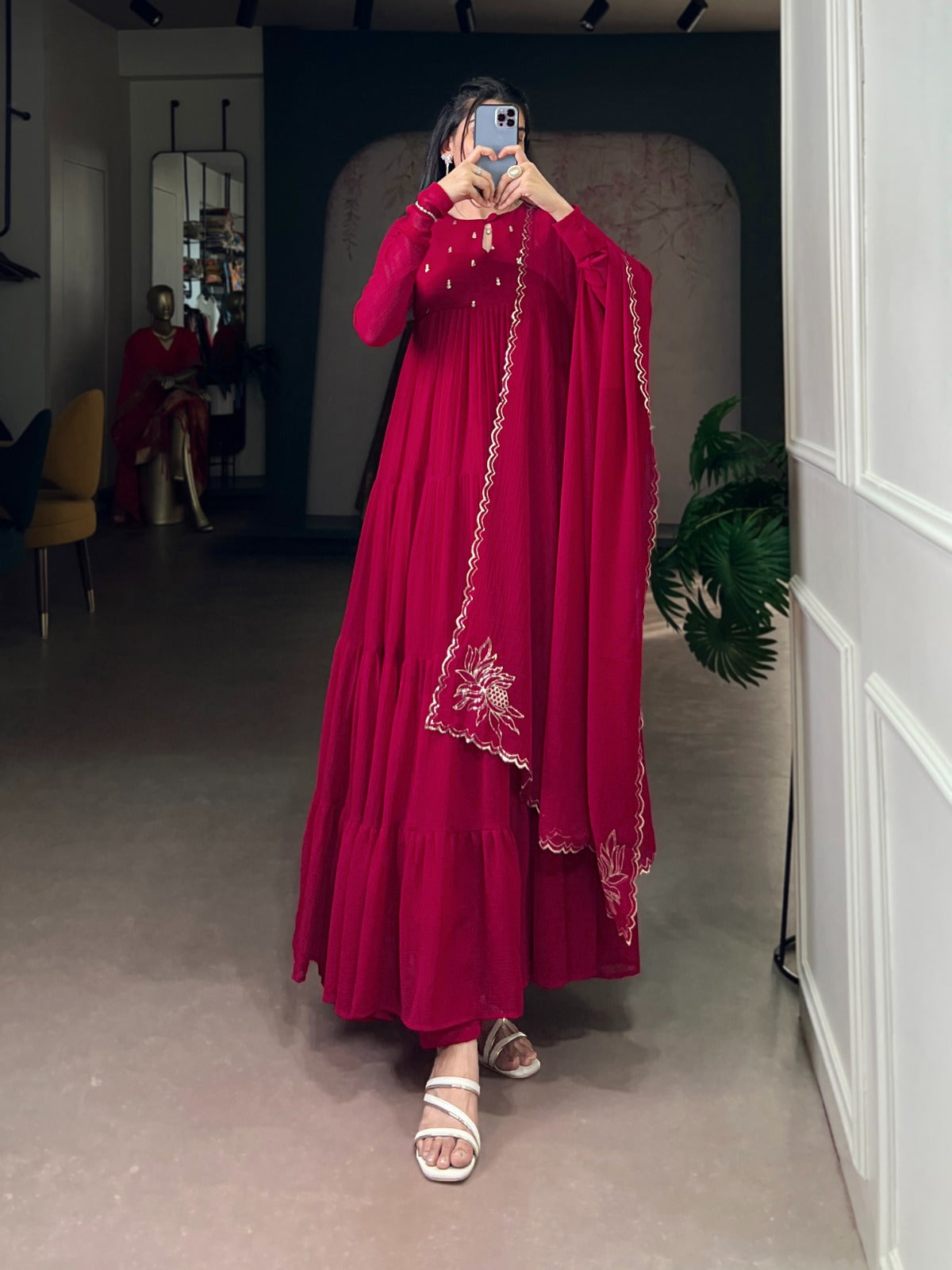 Sirra Anarkali Fabric Dress