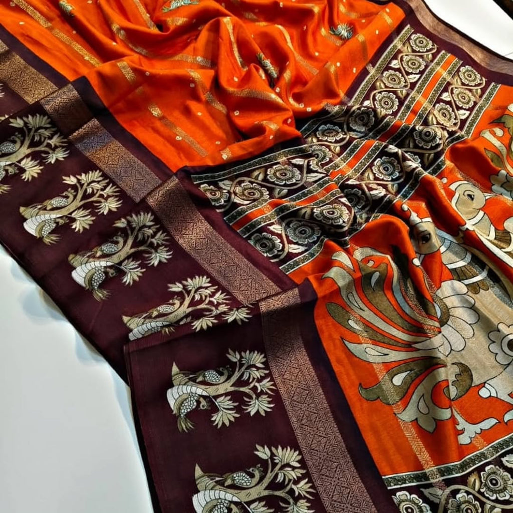 Premium Semi Viscose silk Fabric Saree