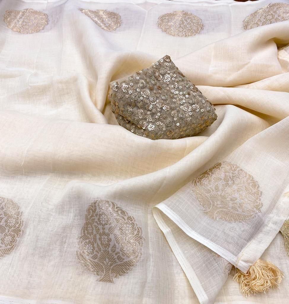 TRANDING LINEN SAREE