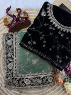 Wedding Special Mosa Silk  Embroidery Saree