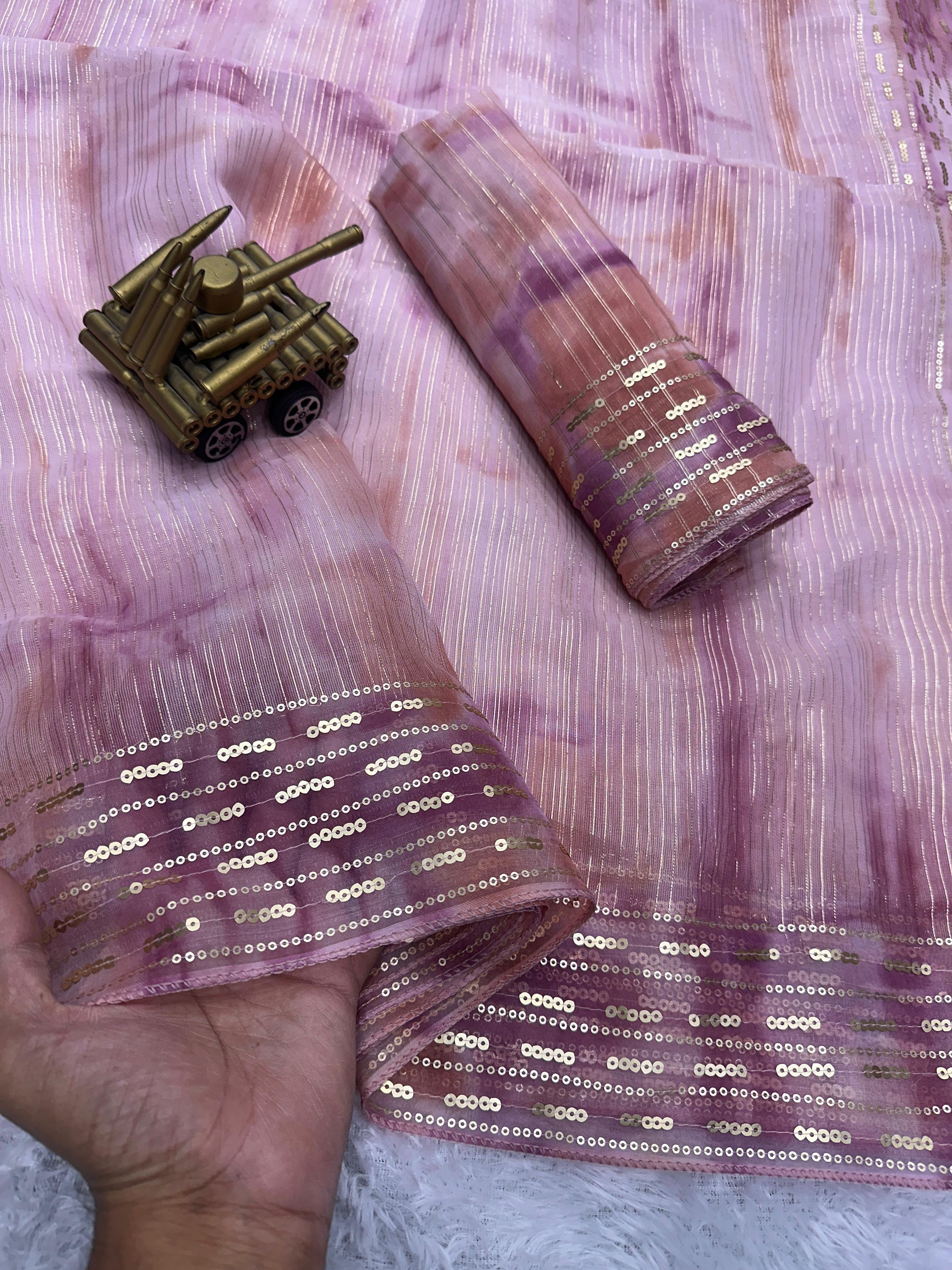 SOFT ORGANZA SAREE
