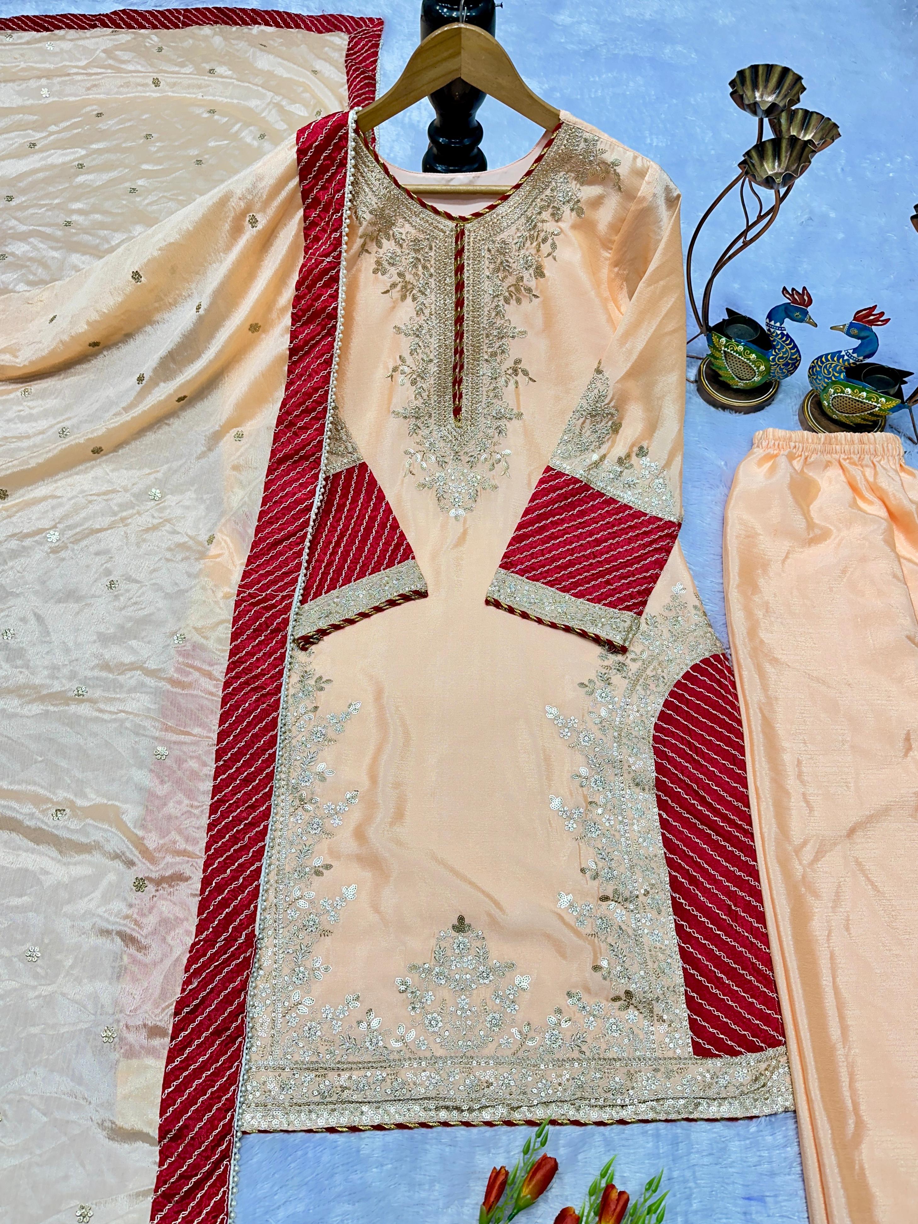 EMBORIDARY WORK SUIT