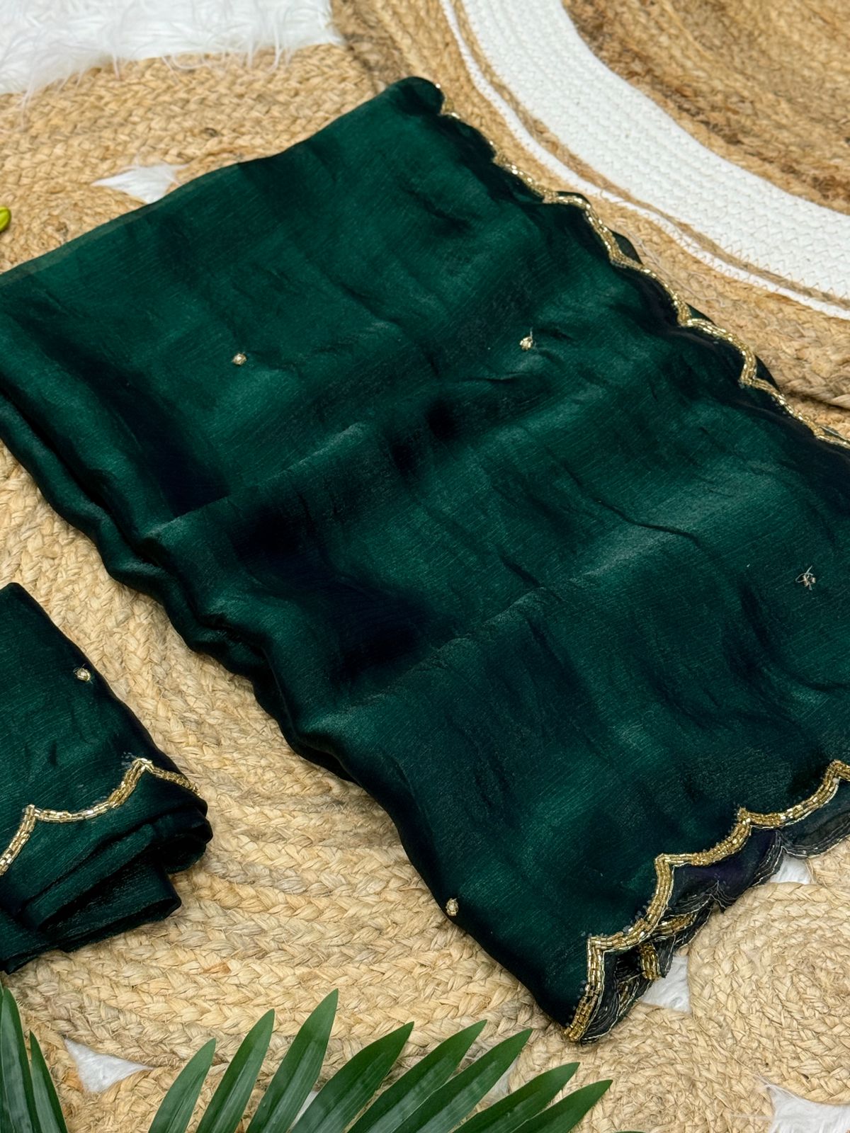 Space Chiffon Silk Saree